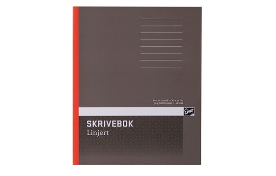 207028  207028 Skrivebok Emo 17x21cm 70g 48bl linjer 